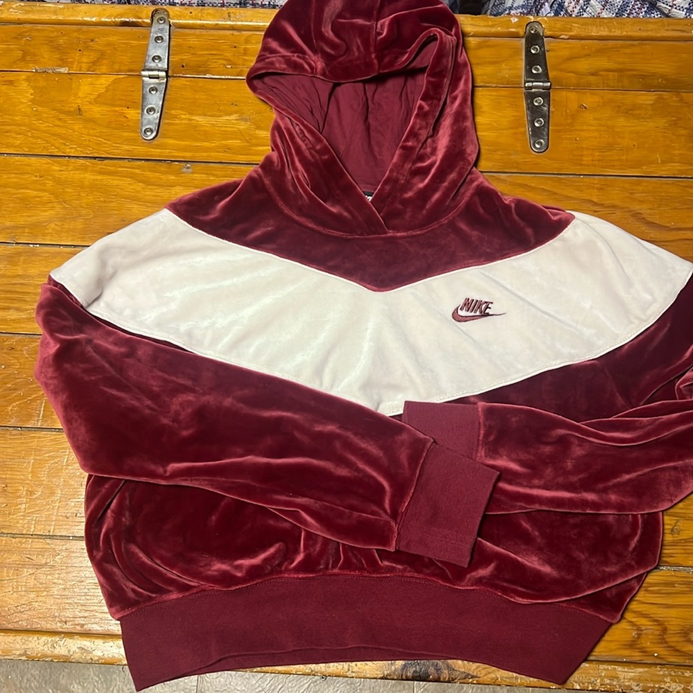 Nike velour sweatshirt